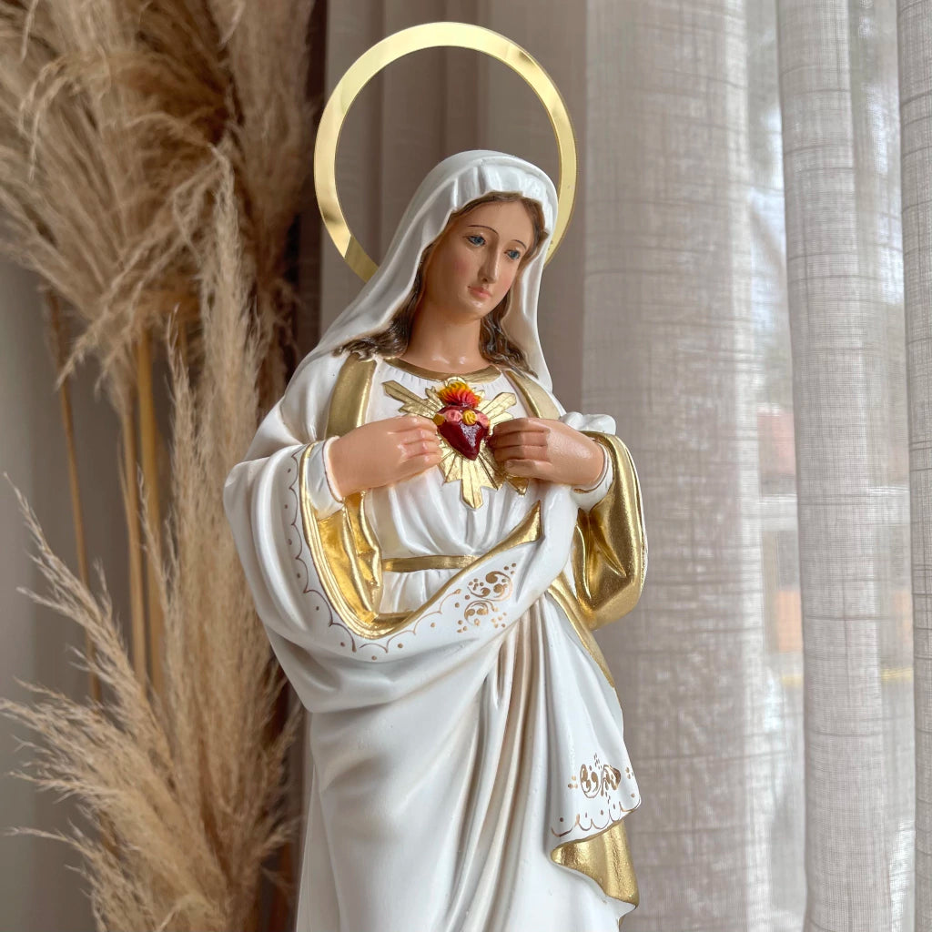 Imaculado Coração de Maria - Branca