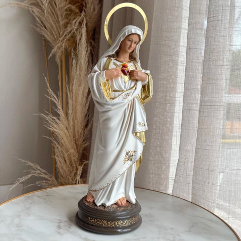 Imaculado Coração de Maria - Branca