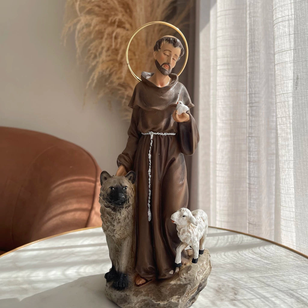 São Francisco de Assis - Com Lobo de Gúbio