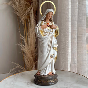 Imaculado Coração de Maria - Branca